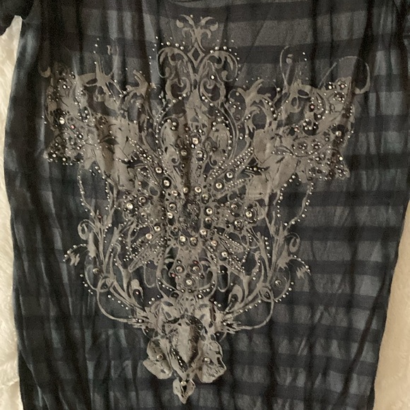 EUC Shot Sleeve Miss Me Top (Cute) - Picture 3 of 10